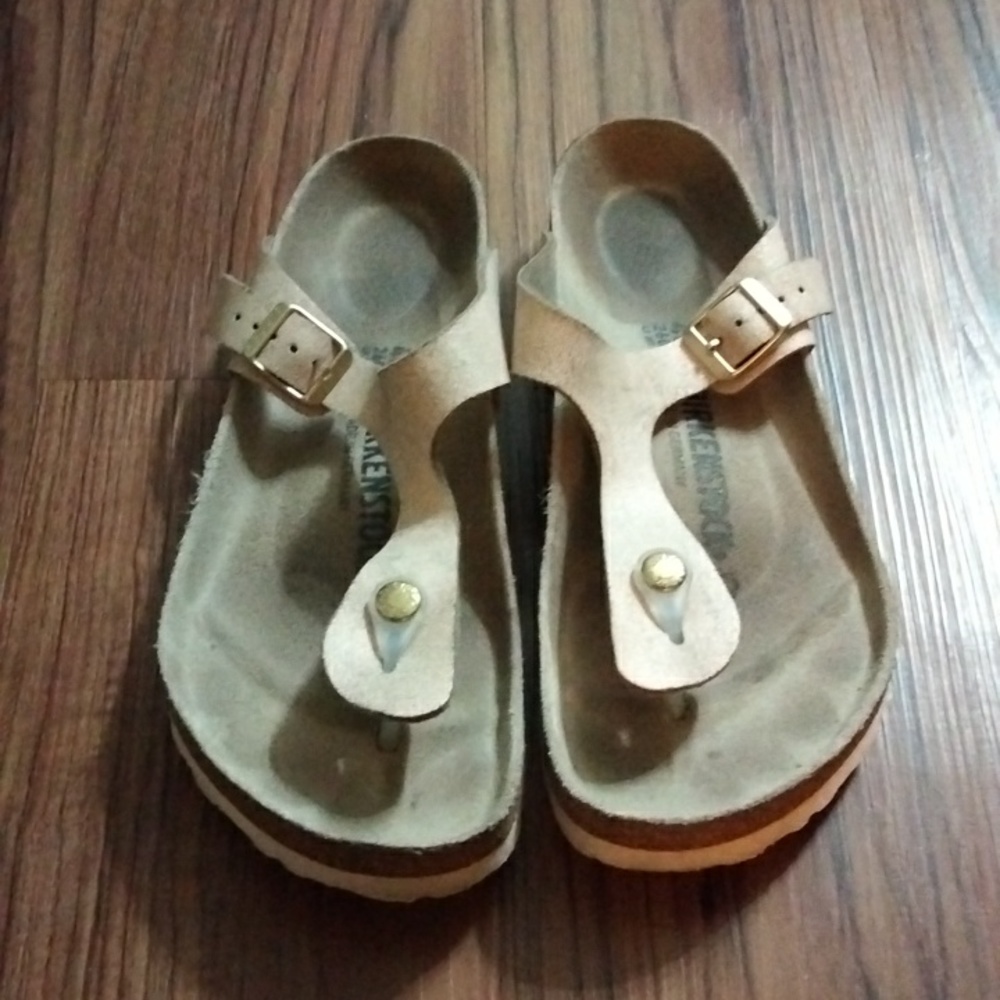 Rose gold sandals